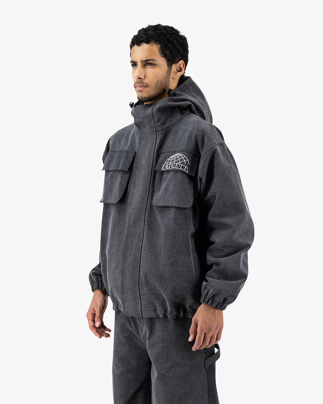 Charcoal Denim Ski Jacket
