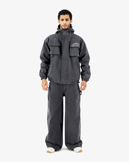 Charcoal Denim Ski Jacket