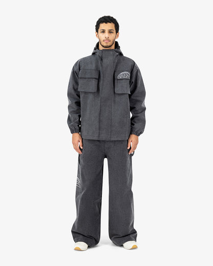 Charcoal Denim Snow Pants